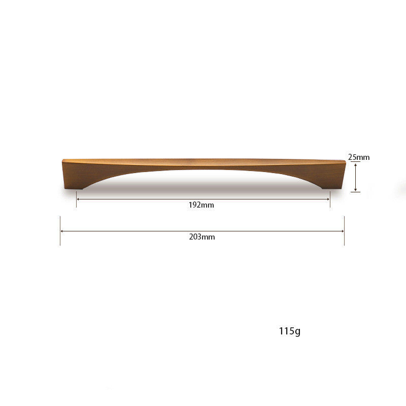 Linea Brass Luxe Handle | Modern Minimalist Cabinet Pull