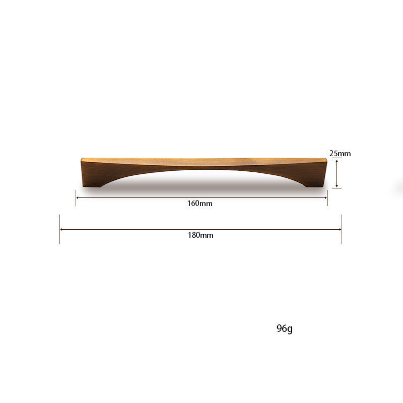 Linea Brass Luxe Handle | Modern Minimalist Cabinet Pull