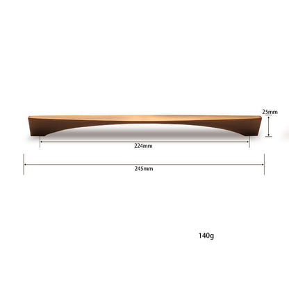Linea Brass Luxe Handle | Modern Minimalist Cabinet Pull