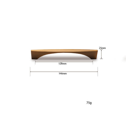 Linea Brass Luxe Handle | Modern Minimalist Cabinet Pull
