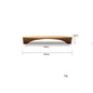Linea Brass Luxe Handle | Modern Minimalist Cabinet Pull