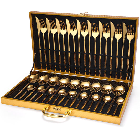 Elysius 36-Piece Stainless Steel Cutlery Set