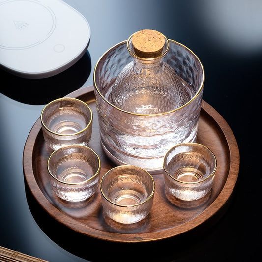 Hikari Japanese Honeycomb Crystal Glass Set | Heat-Resistant Crystal Glass