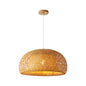 ZenWeave Natural Bamboo Pendant Light—Japanese Wabi-Sabi Style
