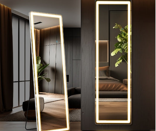 Lustra HD Smart Touch LED Mirror – Full-Length, Wall-Mount or Floor Standing
