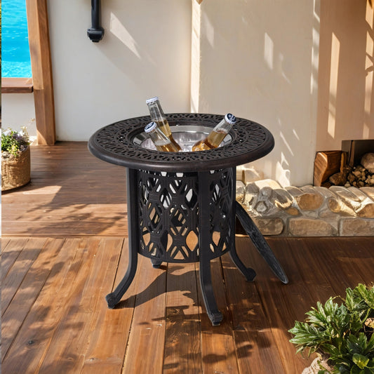 Montclair Ice Bucket Outdoor Ice Bucket Side Table