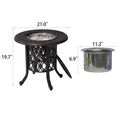 Montclair Ice Bucket Outdoor Ice Bucket Side Table