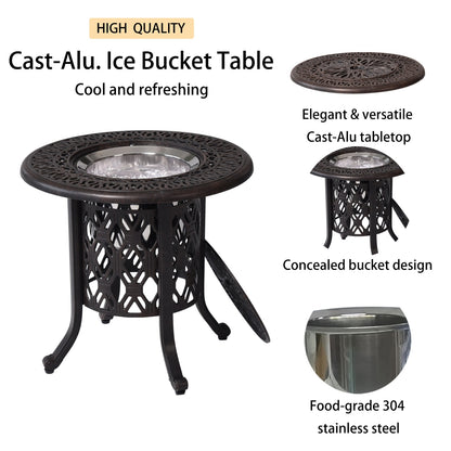 Montclair Ice Bucket Outdoor Ice Bucket Side Table