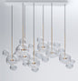 Norival Gold Bubble Chandelier