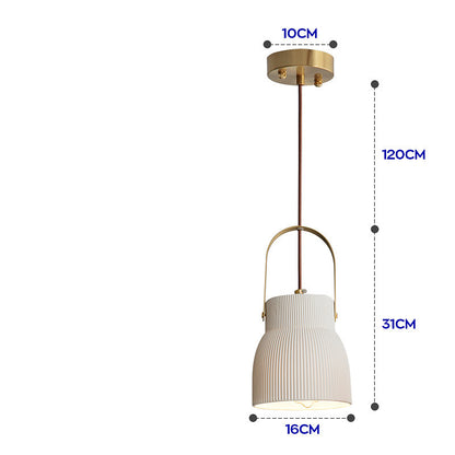 HinodeGlow Japanese Porcelain Chandelier – Artful Light in Minimalist Form