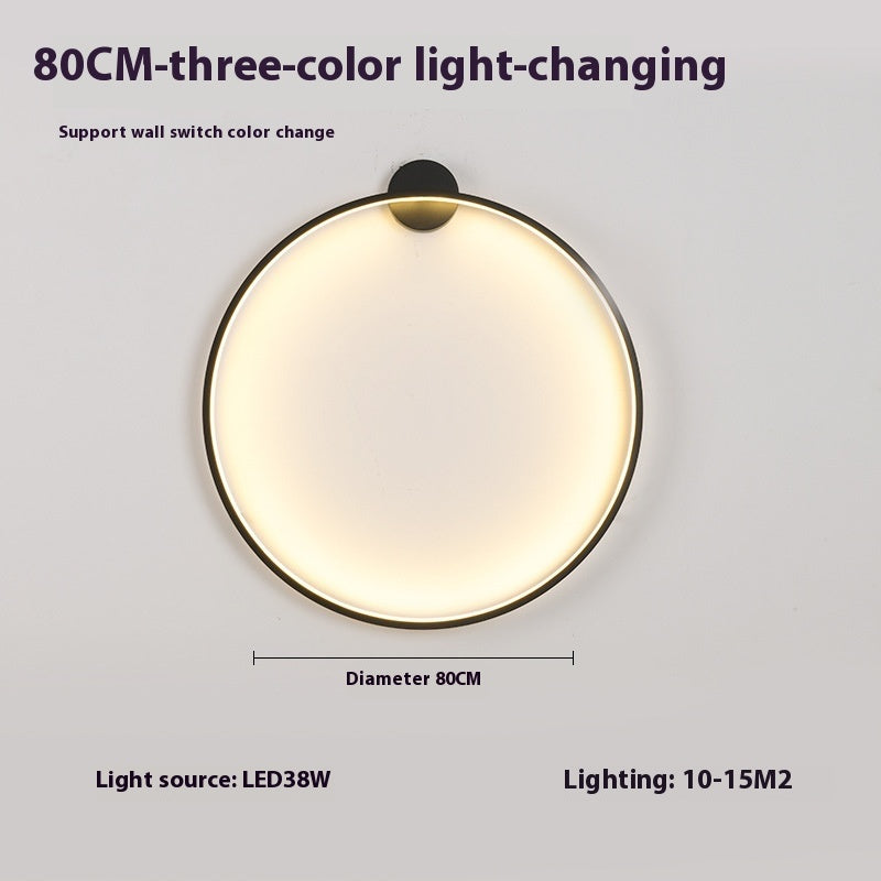 HaydnHalo Minimalist Round LED Lamp – Modern Wireless Wall Light