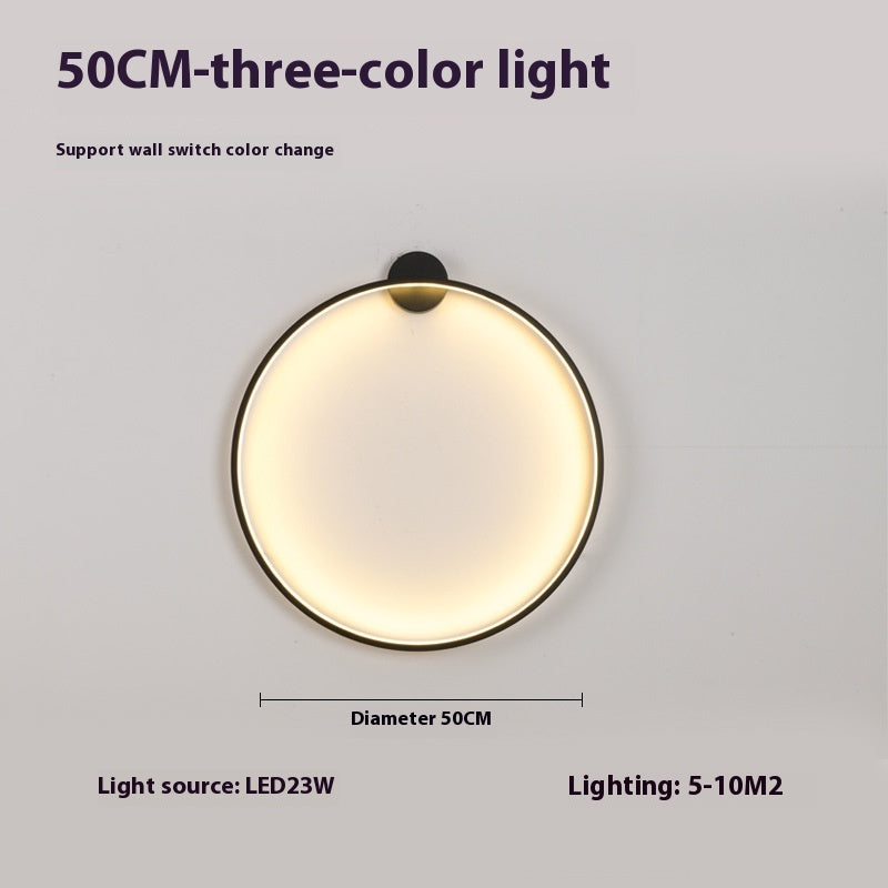 HaydnHalo Minimalist Round LED Lamp – Modern Wireless Wall Light