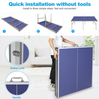 Portable Table Tennis Table Set – Indoor & Outdoor Use