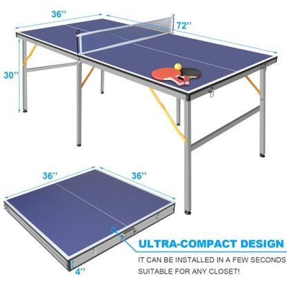 Portable Table Tennis Table Set – Indoor & Outdoor Use