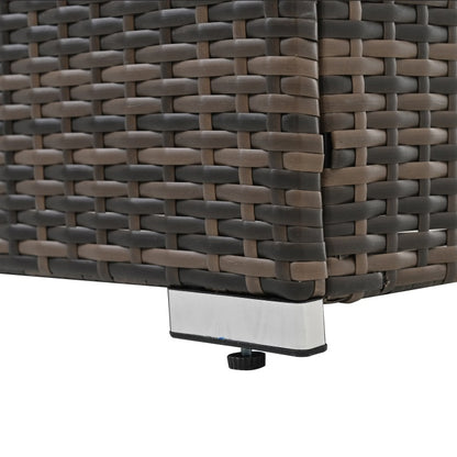 Halston 4-Piece Wicker Patio Conversation Set