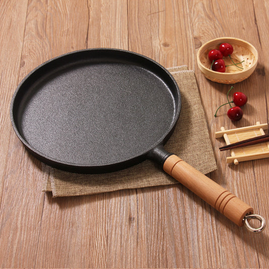 Haiku Cast Iron Pancake Pan – 26cm Wooden Handle