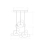 Norival Gold Bubble Chandelier