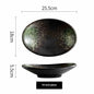 Aomizu 10-Inch Porcelain Oval Plate | Colored Glaze Finish