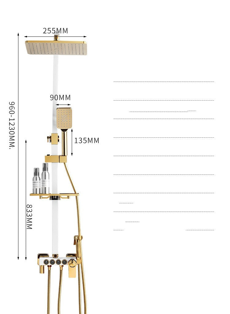 LuxFlow Wall-Mounted Double Shower Faucet Set