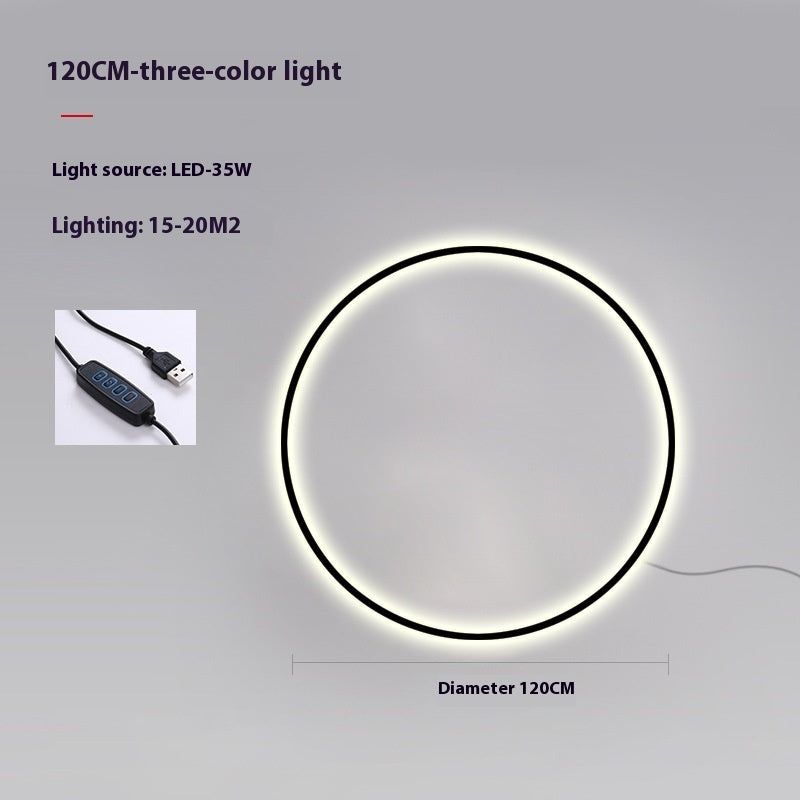 HaydnHalo Minimalist Round LED Lamp – Modern Wireless Wall Light