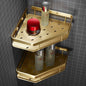 LuxeBrass Gold Bathroom Wall Storage Rack