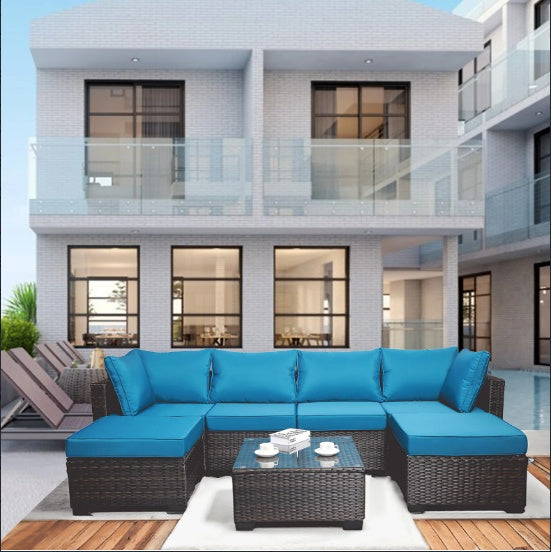 Terrace 7-Piece Outdoor Garden Patio Furniture Set