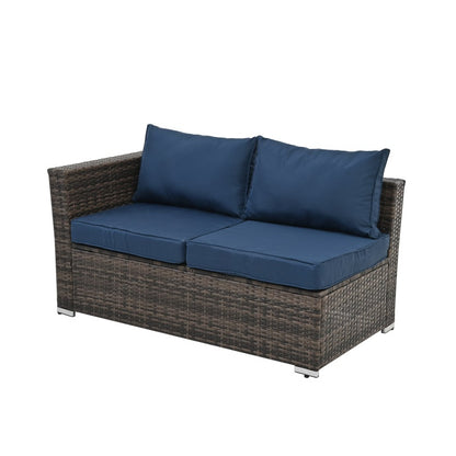 Halston 4-Piece Wicker Patio Conversation Set
