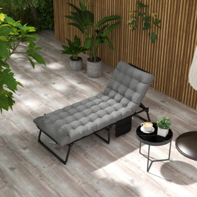 Solterra Outdoor Folding Chaise Lounge