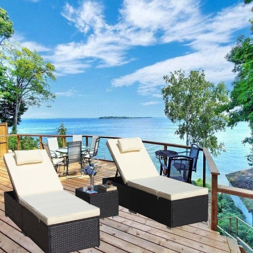 Altera 3-Piece Outdoor Chaise Lounge Set