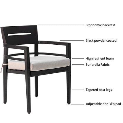 Ember Black Dining Chair Set