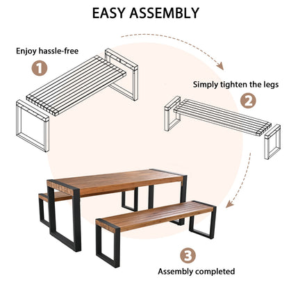 Ashford Outdoor Acacia Wood Bench
