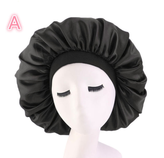 Satin Silk Bonnet Sleep Night Cap