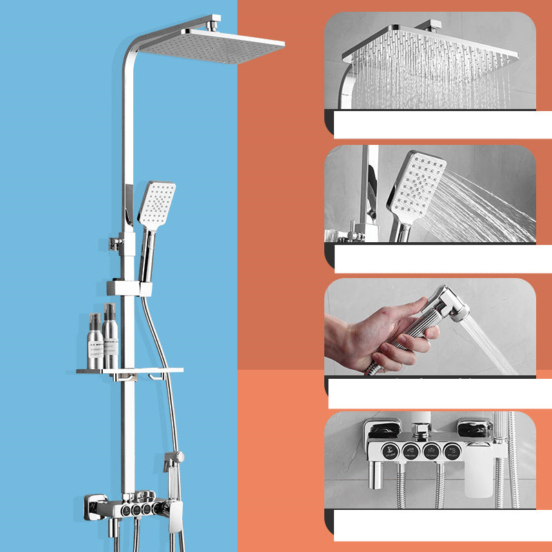 LuxFlow Wall-Mounted Double Shower Faucet Set
