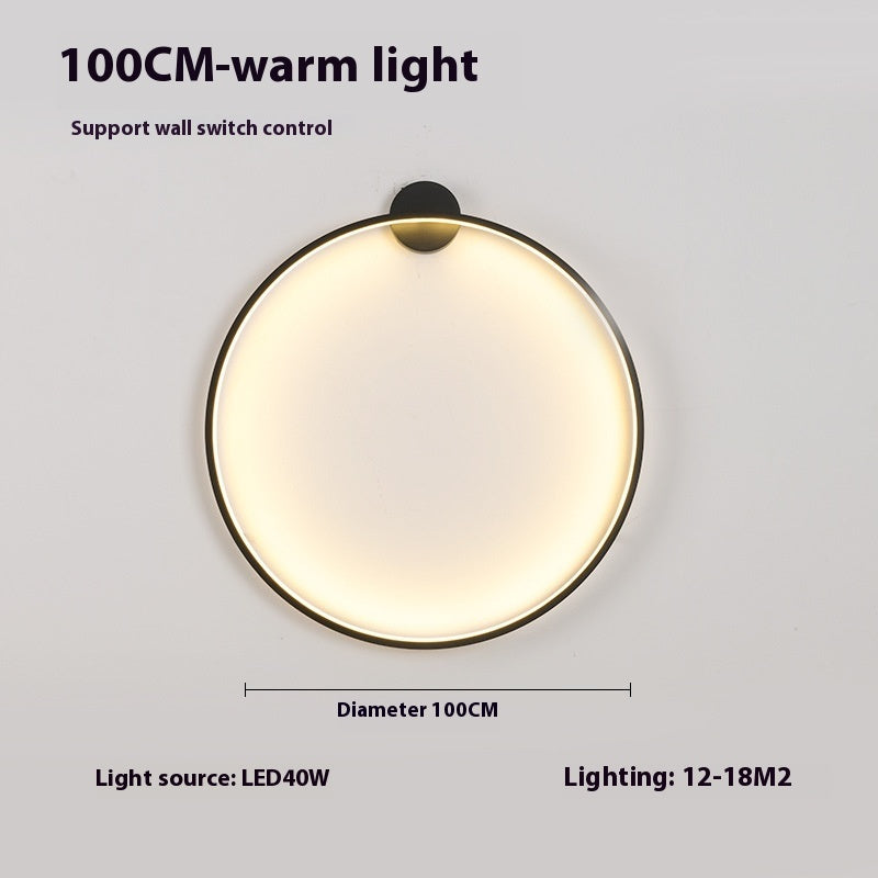 HaydnHalo Minimalist Round LED Lamp – Modern Wireless Wall Light