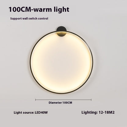 HaydnHalo Minimalist Round LED Lamp – Modern Wireless Wall Light