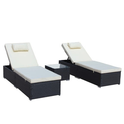 Altera 3-Piece Outdoor Chaise Lounge Set