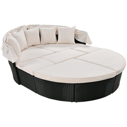 Calistoga Outdoor Round Daybed with Canopy