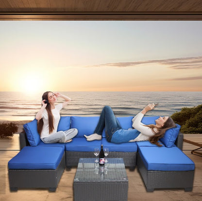 Terrace 7-Piece Outdoor Garden Patio Furniture Set