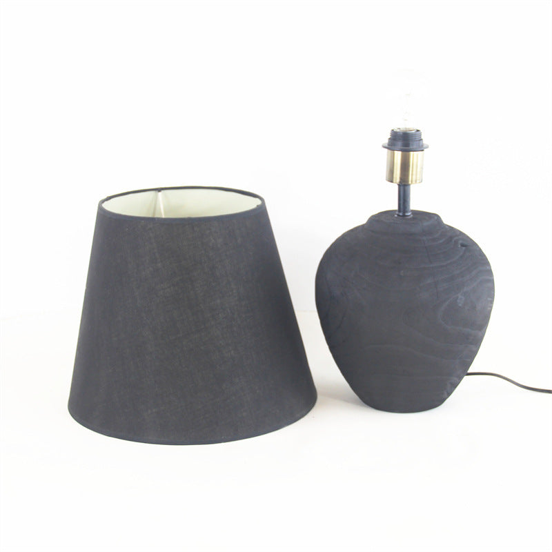 Terravi Handmade Wooden Table Lamp | Artisan Minimalist Decor