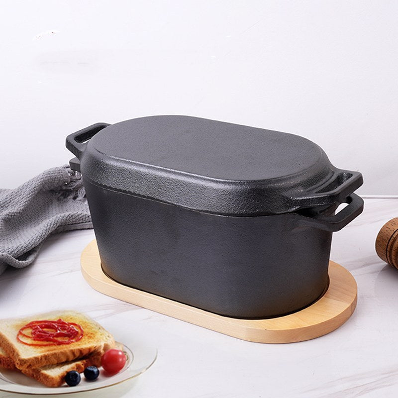 Haiku Dual-Purpose Bread Pot– With Wooden Tray
