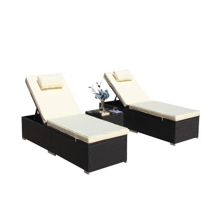 Altera 3-Piece Outdoor Chaise Lounge Set