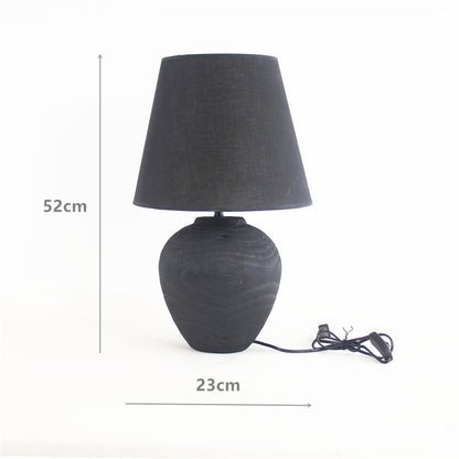 Terravi Handmade Wooden Table Lamp | Artisan Minimalist Decor