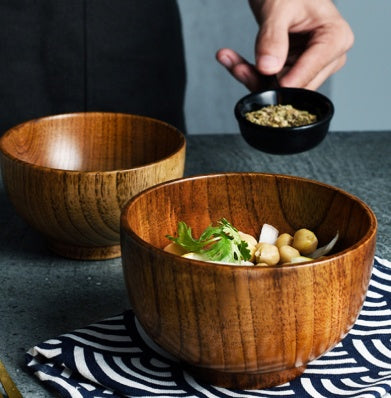 Kohana Japanese Wooden Bowl Collection