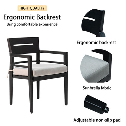 Ember Black Dining Chair Set