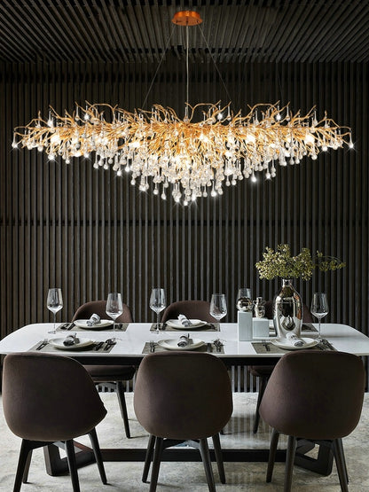 ÉtoileLume French Crystal Chandelier – Timeless Elegance in Glass & Gold