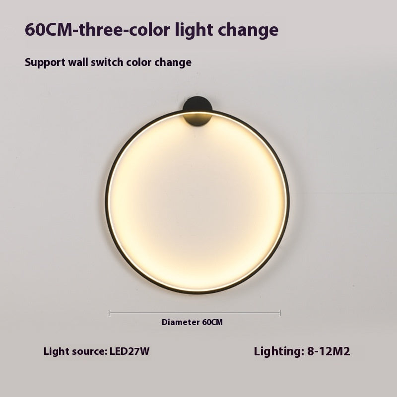 HaydnHalo Minimalist Round LED Lamp – Modern Wireless Wall Light