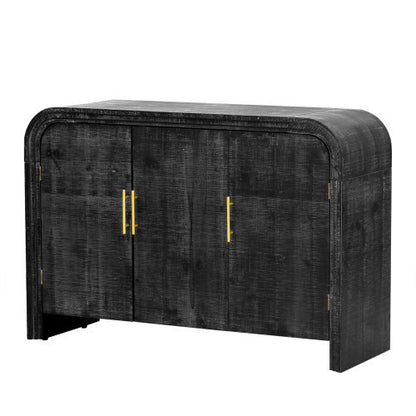 Ashford Curved Black Storage Sideboard