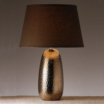 HaydnHollow Glazed Ceramic Table Lamp – American Vintage Elegance