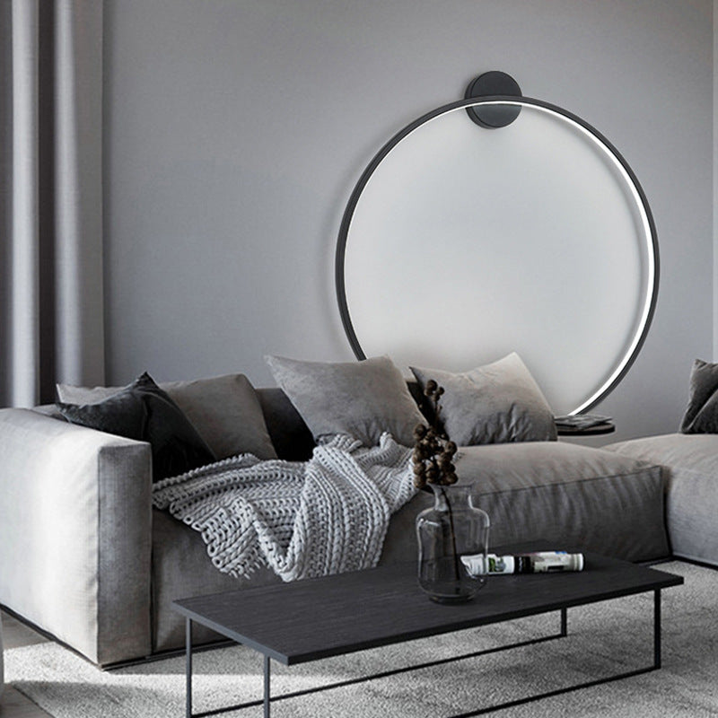 HaydnHalo Minimalist Round LED Lamp – Modern Wireless Wall Light