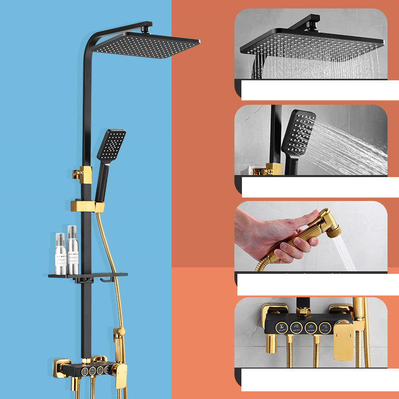 LuxFlow Wall-Mounted Double Shower Faucet Set